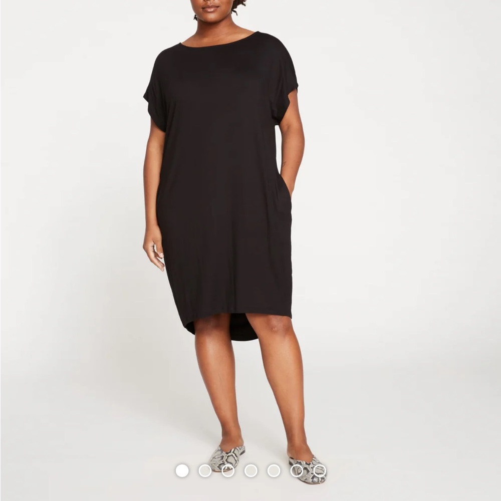 Helen Jersey Shift Dress in Scarab